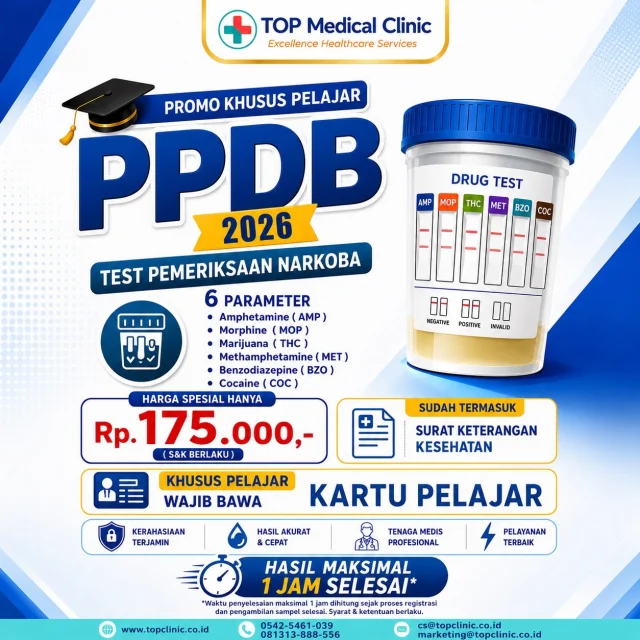 🧪 Paket Test Narkoba 6 Parameter + Surat Keterangan Kesehatan